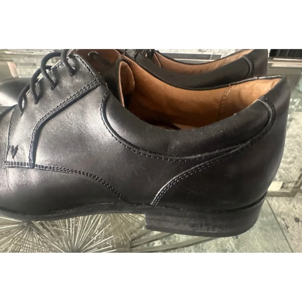 Vionic Shane leather Mens black shoes sz 11